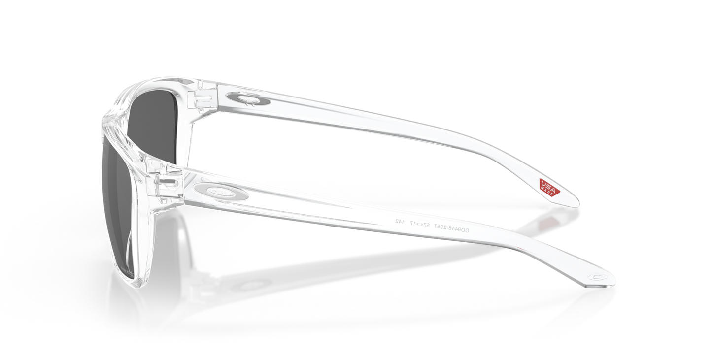 Oakley Sylas Sunglasses side view - Colour: Polished Clear / Prizm Black