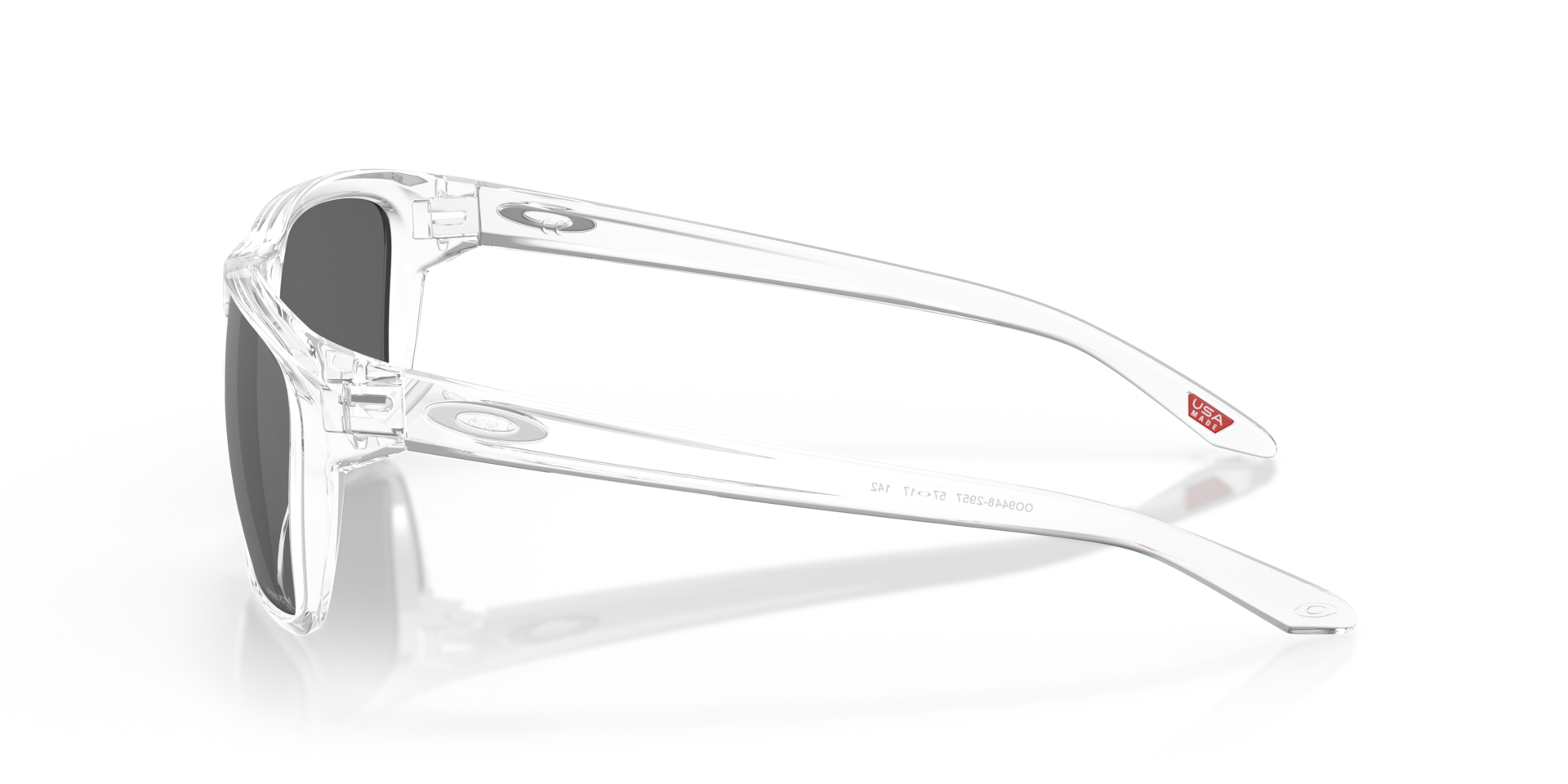 Oakley Sylas Sunglasses side view - Colour: Polished Clear / Prizm Black