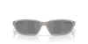 Oakley Terraforma Sunglasses front view - Colour: Titanium / Prizm Black Polarised