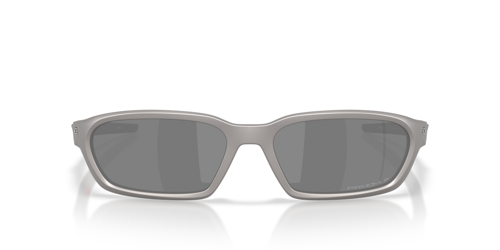 Oakley Terraforma Sunglasses front view - Colour: Titanium / Prizm Black Polarised