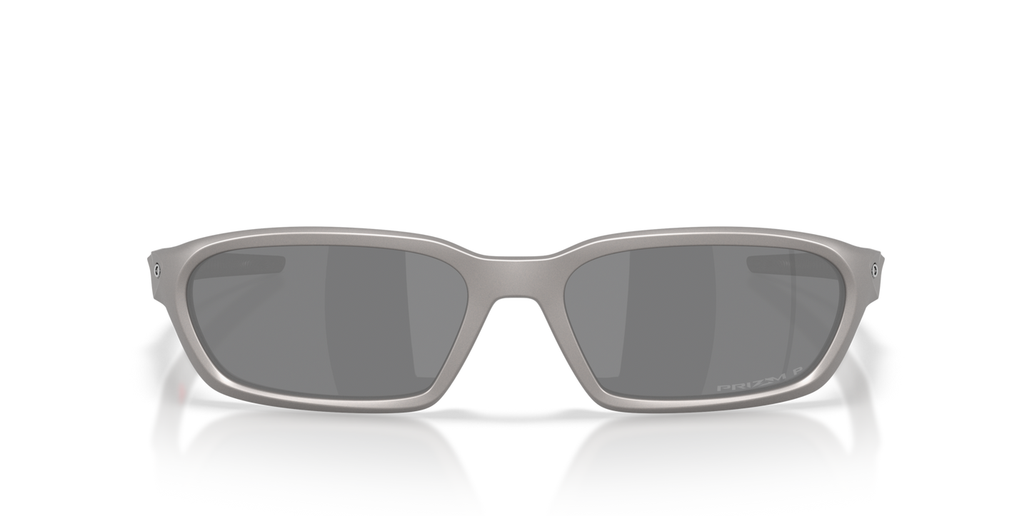 Oakley Terraforma Sunglasses front view - Colour: Titanium / Prizm Black Polarised