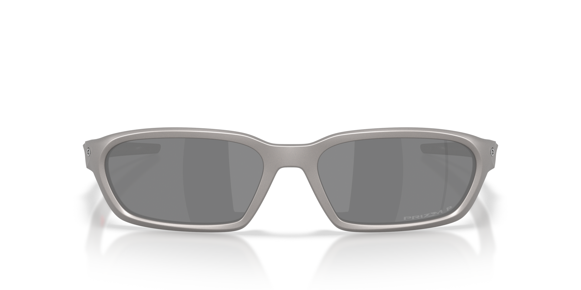 Oakley Terraforma Sunglasses front view - Colour: Titanium / Prizm Black Polarised