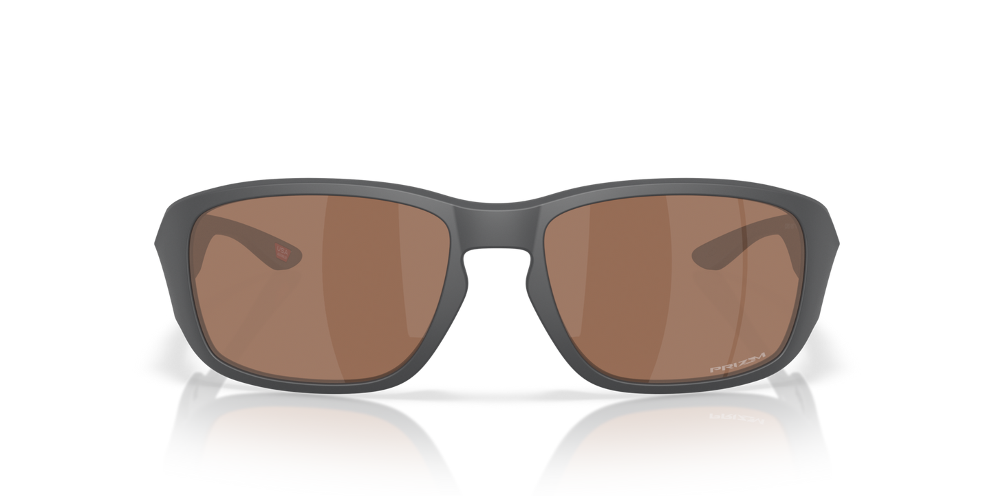 Oakley Tourniquet Sunglasses front view - Colour: Matte Carbon / Prizm Tungsten