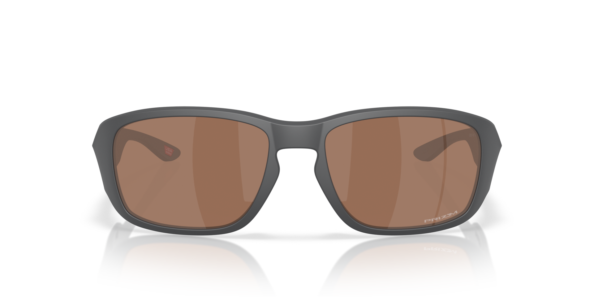 Oakley Tourniquet Sunglasses front view - Colour: Matte Carbon / Prizm Tungsten