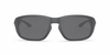 Oakley Tourniquet Sunglasses front view - Colour: Matte Carbon - Lens: Grey solid tint - Media: Custom Polarised Grey solid tint