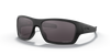 Oakley Turbine Sunglasses angle view - Colour: Matte Black / Prizm Grey Polarised