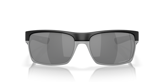 Oakley TwoFace Sunglasses front view - Colour: Matte Black / Prizm Black Polarised