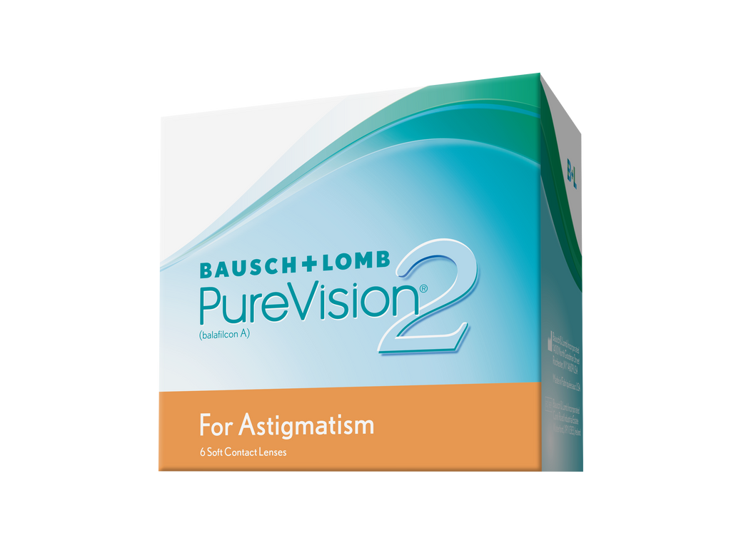 Bausch + Lomb PureVision 2 for Astigmatism monthly 6 pack contact lenses