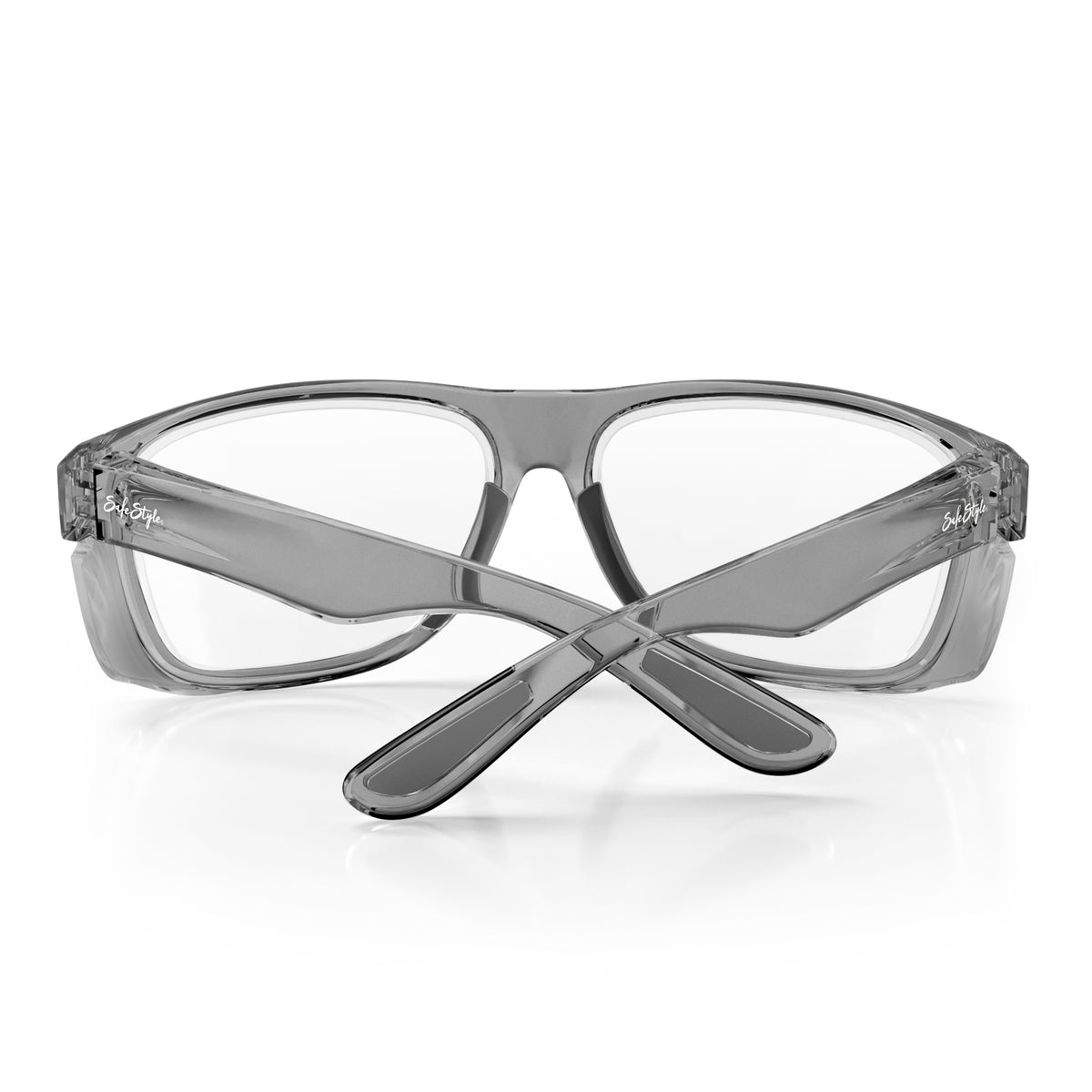 SafeStyle Rapids prescription safety glasses in Graphite — back view
