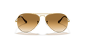 Ray-Ban Aviator Large Metal RB3025 Sunglasses front view - Colour: Arista Gold / Brown Gradient