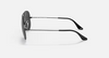 Ray-Ban Aviator Large Metal RB3025 Sunglasses side view - Colour: Black / Black Polarised