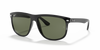 Ray-Ban Boyfriend RB4147 Sunglasses angle view - Colour: Polished Black / Dark Green Polarised
