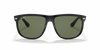 Ray-Ban Boyfriend RB4147 Sunglasses front view - Colour: Polished Black / Dark Green Polarised