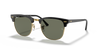 Ray-Ban Clubmaster RB3016 Sunglasses angle view - Colour: Black / G-15 Green Polarised