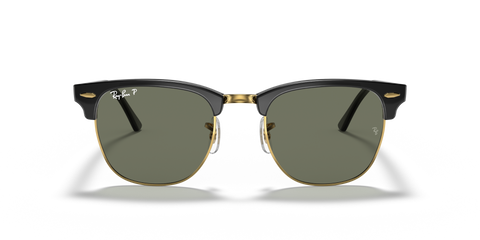 Ray-Ban Clubmaster RB3016 Sunglasses - Black / G-15 Green Polarised