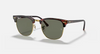 Ray-Ban Clubmaster RB3016 Sunglasses angle view - Colour: Red Havana / G-15 Green Polarised