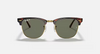 Ray-Ban Clubmaster RB3016 Sunglasses front view - Colour: Red Havana / G-15 Green Polarised