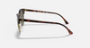 Ray-Ban Clubmaster RB3016 Sunglasses side view - Colour: Red Havana / G-15 Green Polarised