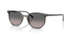 Ray-Ban Elliot RB2197 Sunglasses angle view - Colour: Polished Striped Grey / Grey Gradient Polarised