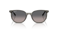 Ray-Ban Elliot RB2197 Sunglasses front view - Colour: Polished Striped Grey / Grey Gradient Polarised