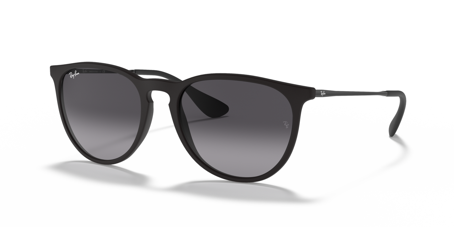 Ray-Ban Erika RB4171 Sunglasses angle view - Colour: Matte Black / Grey Gradient
