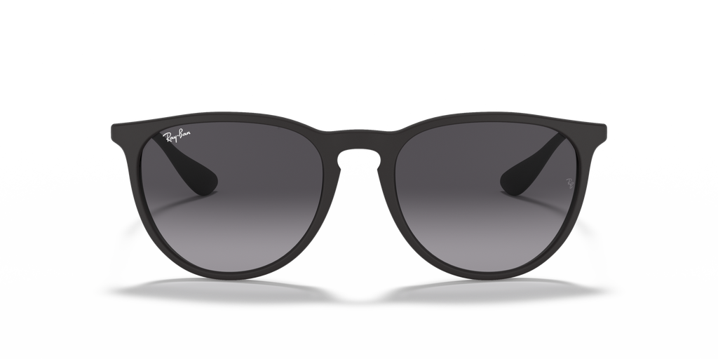 Ray-Ban Erika RB4171 Sunglasses front view - Colour: Matte Black / Grey Gradient
