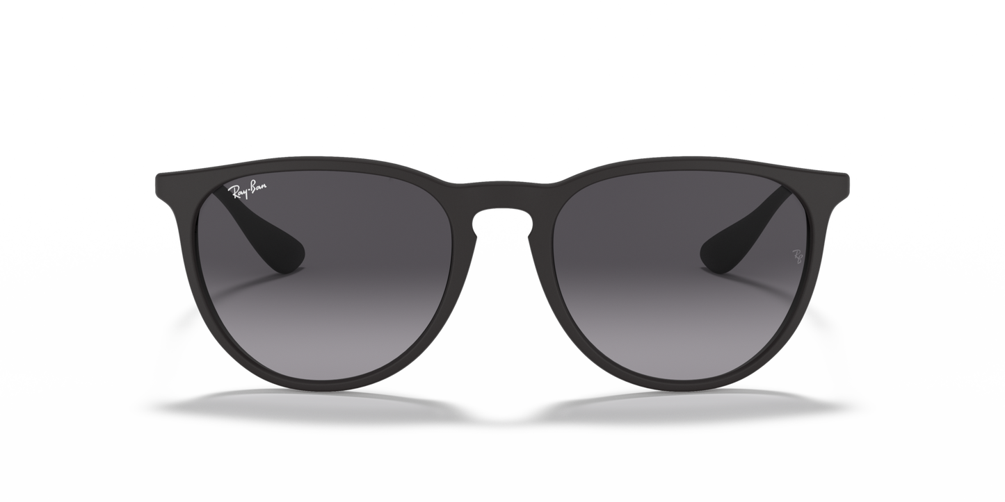Ray-Ban Erika RB4171 Sunglasses front view - Colour: Matte Black / Grey Gradient