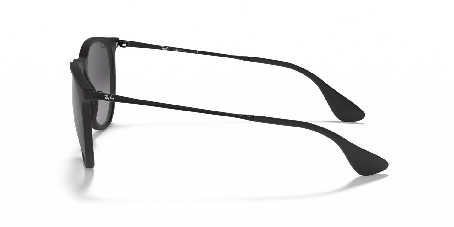 Ray-Ban Erika RB4171 Sunglasses side view - Colour: Matte Black / Grey Gradient