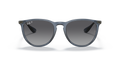 Ray-Ban Erika RB4171 Sunglasses front view - Colour: Transparent Blue / Grey Gradient Polarised