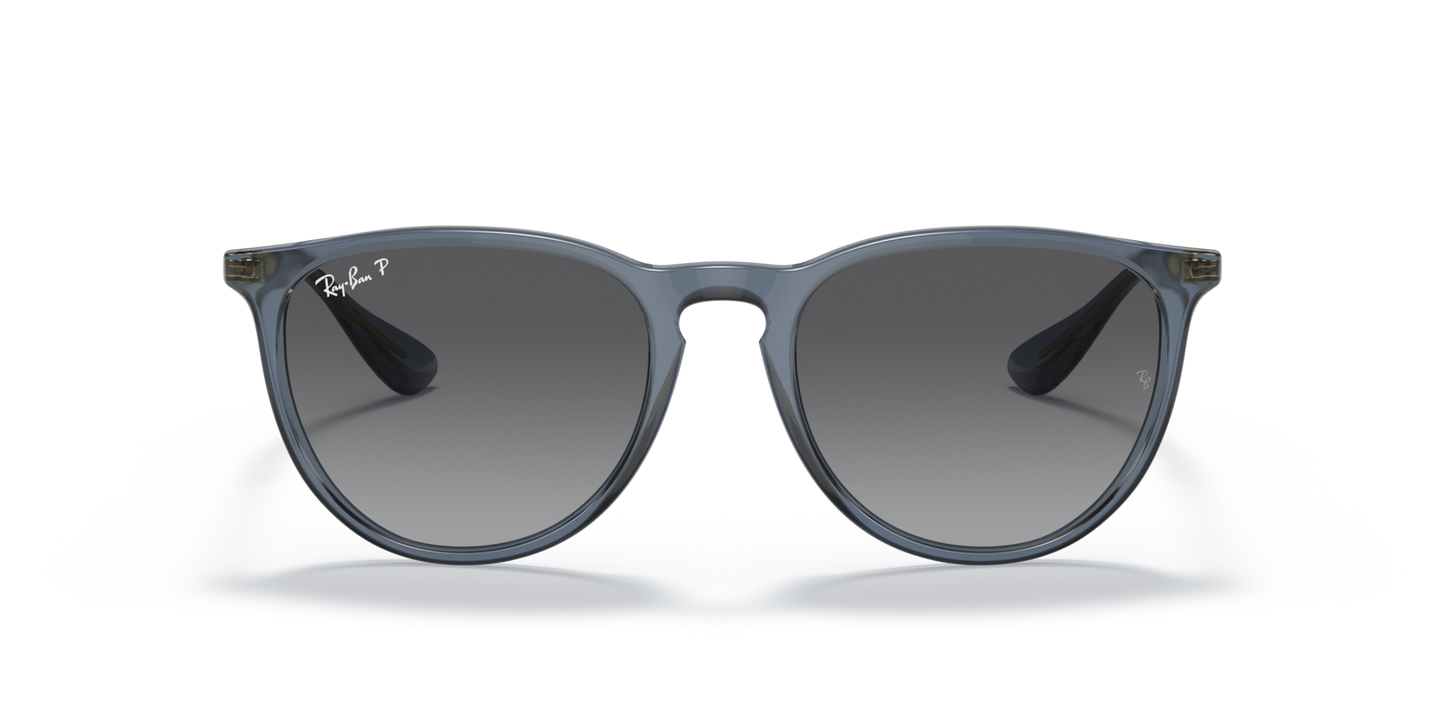 Ray-Ban Erika RB4171 Sunglasses front view - Colour: Transparent Blue / Grey Gradient Polarised