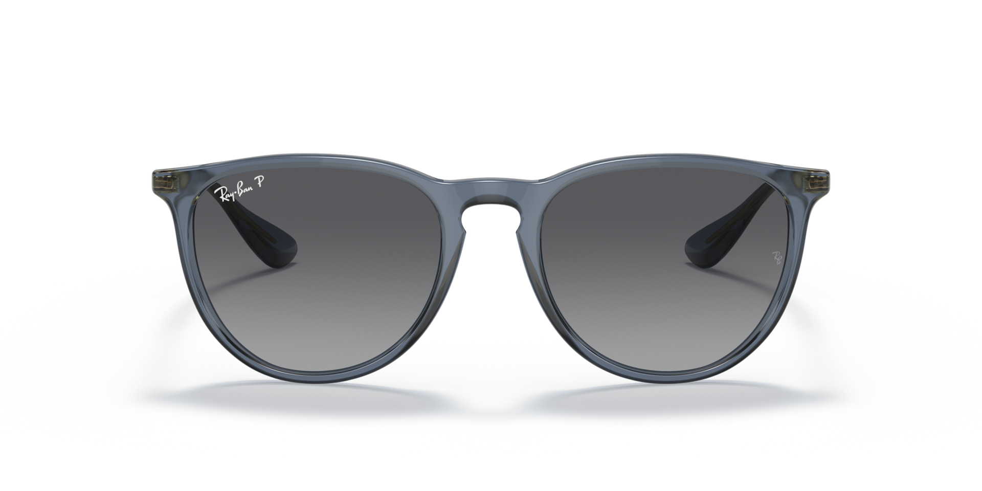 Ray-Ban Erika RB4171 Sunglasses front view - Colour: Transparent Blue / Grey Gradient Polarised