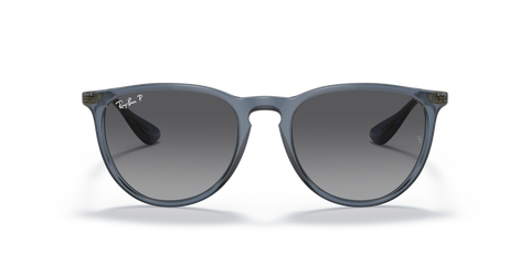 Ray-Ban Erika RB4171 Sunglasses - Transparent Blue / Grey Gradient Polarised