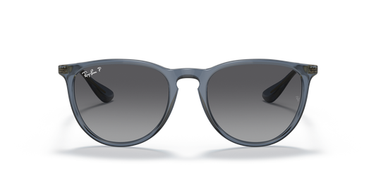 Ray-Ban Erika RB4171 Sunglasses front view - Colour: Transparent Blue / Grey Gradient Polarised