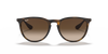 Ray-Ban Erika RB4171 Sunglasses front view - Colour: Rubber Havana / Brown Gradient