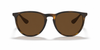 Ray-Ban Erika RB4171 Sunglasses front view - Colour: Rubber Havana - Lens: Brown solid tint - Media: Custom Polarised Brown solid tint