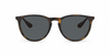 Ray-Ban Erika RB4171 Sunglasses front view - Colour: Rubber Havana - Lens: Grey solid tint - Media: Custom Polarised Grey solid tint
