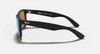 Ray-Ban Justin RB4165 Sunglasses side view - Colour: Matte Black / Blue Mirror