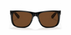 Ray-Ban Justin RB4165 Sunglasses front view - Colour: Black - Lens: Brown solid tint - Media: Custom Polarised Brown solid tint