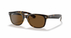 Ray-Ban New Wayfarer RB2132 Sunglasses angle view - Colour: Tortoise - Lens: B-15 Brown Polarised - Media: Standard