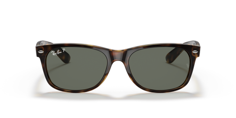 Ray-Ban New Wayfarer RB2132 Sunglasses - Tortoise / G-15 Green Polarised