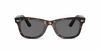 Ray-Ban Original Wayfarer RB2140 Sunglasses front view - Colour: Tortoise - Lens: Grey solid tint - Media: Custom Polarised Grey solid tint