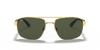 Ray-Ban RB3663 Sunglasses front view - Colour: Arista Gold / G-15 Green