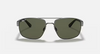 Ray-Ban RB3663 Sunglasses front view - Colour: Gunmetal / G-15 Green Polarised