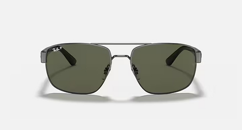 Ray-Ban RB3663 Sunglasses - Gunmetal / G-15 Green Polarised