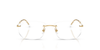 Ray-Ban RB3768V Optical Frames front view - Colour: Arista Gold