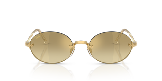 Ray-Ban RB3929 by A$AP Rocky Sunglasses front view - Colour: Polished Arista Gold / Brown and Gold Mirror Gradient