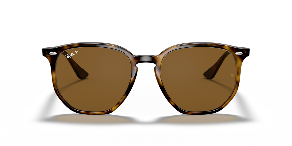 Ray-Ban RB4306 Sunglasses front view - Colour: Light Havana / Brown Polarised