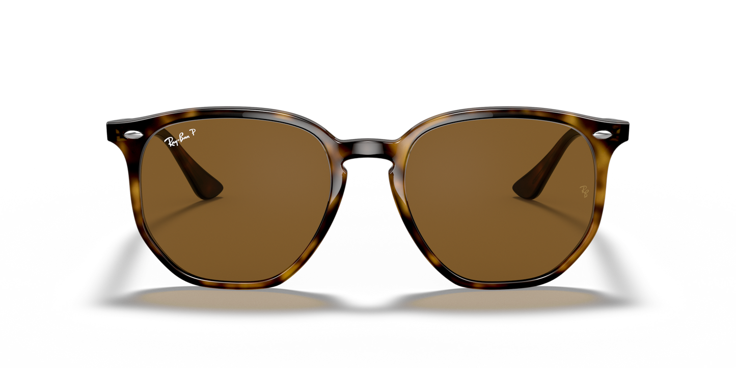Ray-Ban RB4306 Sunglasses front view - Colour: Light Havana / Brown Polarised