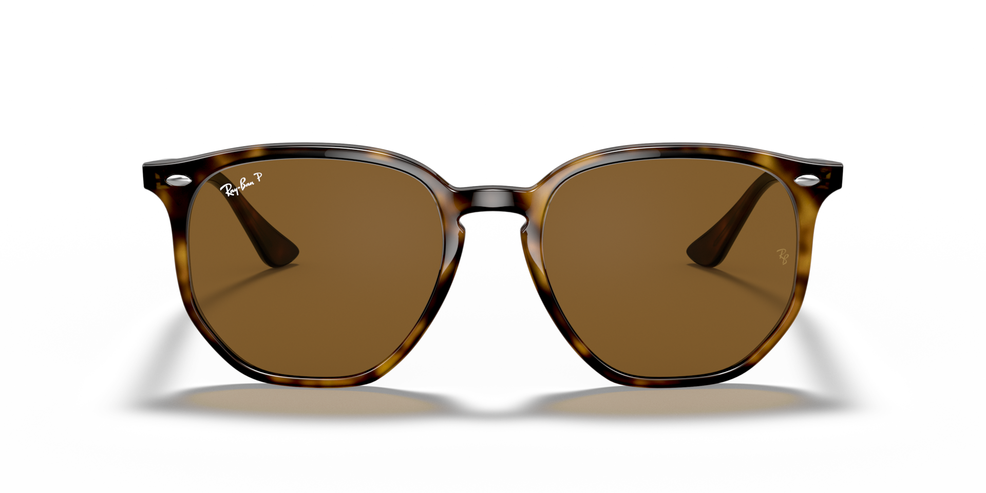 Ray-Ban RB4306 Sunglasses front view - Colour: Light Havana / Brown Polarised