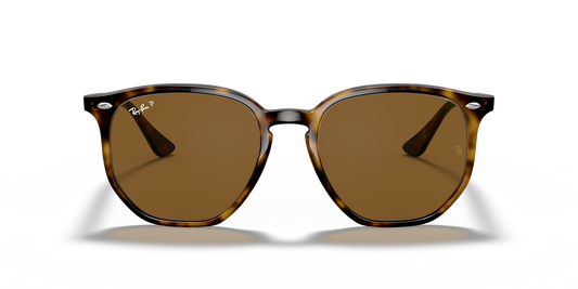 Ray-Ban RB4306 Sunglasses front view - Colour: Light Havana / Brown Polarised